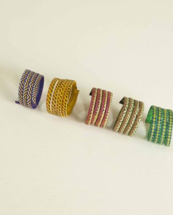 Caña Flecha Bangles, Spiral, Colorful, Colombia