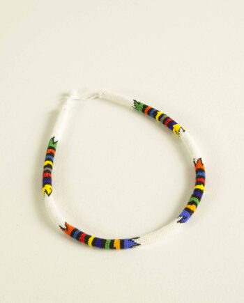 Zulu necklace, White, South Africa