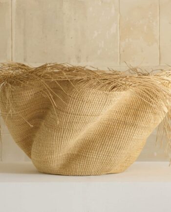 Paniers Wavy Furry, L, Naturel, Ghana