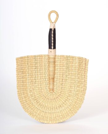 Eventail en paille du Ghana