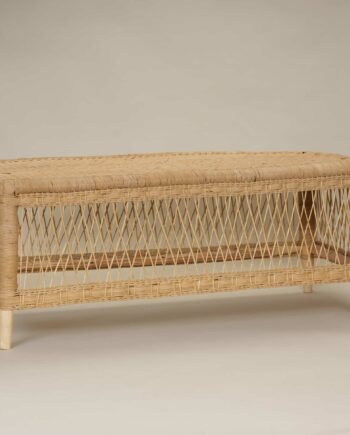 Meubles en rotin haute de gamme le banc du Malawi