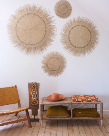 Sun-Circle Malawi décoration murale naturelle en quatre tailles
