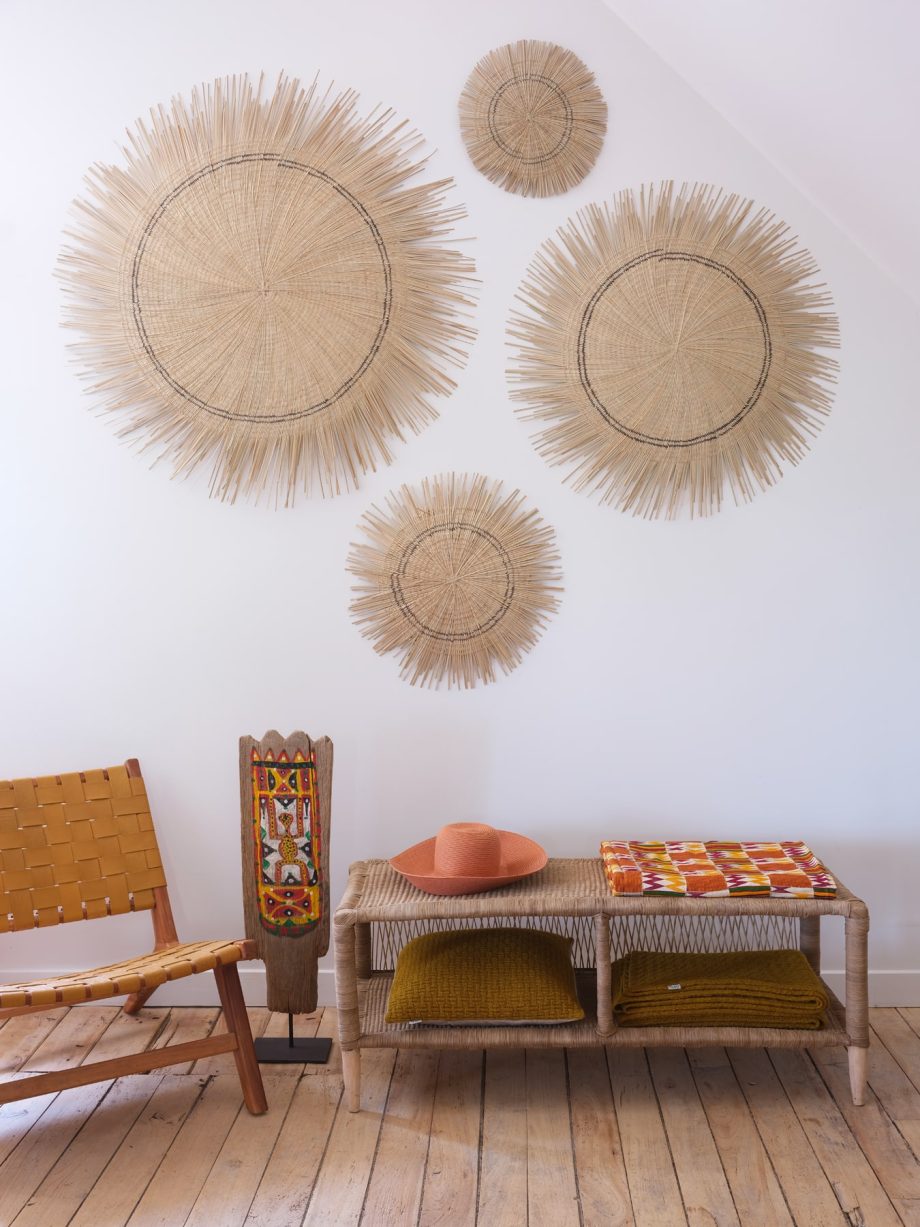 Sun-Circle Malawi décoration murale naturelle en quatre tailles