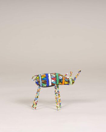 Rhinocéros, Perles de verre, Afrique du Sud