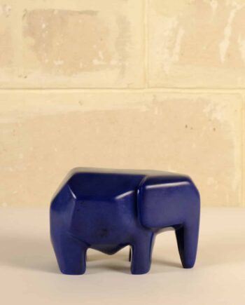 Elephant, Faceted, blue, Kenya