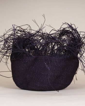 Panier wavy furry noir