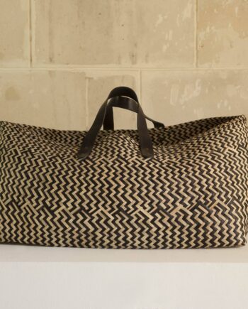 Rectangular laundry basket with handles, B&W, South Africa