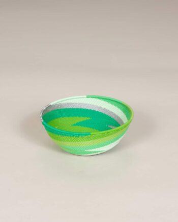 Telephone wire bowl, Zulu, Granny color