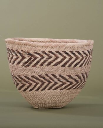 Panier nsosa, vannerie à poser, Zimbabwe, ASART