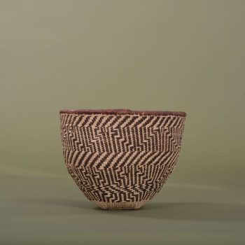 Panier nsosa, vannerie à poser, Zimbabwe, ASART