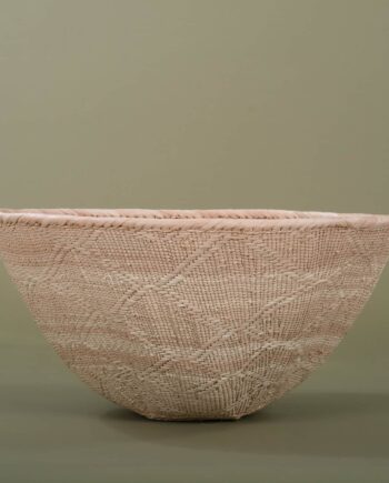 Panier nsosa, vannerie à poser, Zimbabwe, ASART