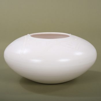 Poterie zouloue blanche, Afrique du Sud, ASART