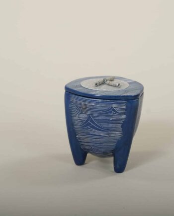 Drum pot, Brown, incesed, Kenya