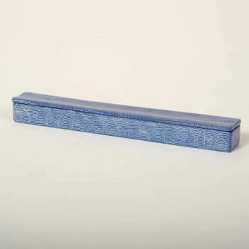 boîte à encens en pierre à savon bleu gravé du Kenya, ASART