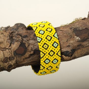 Bracelet jaune zoulou, Afrique du Sud, ASART