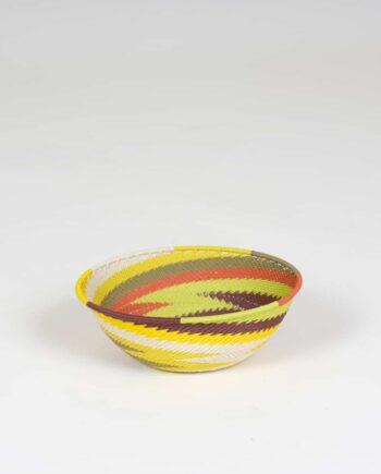 Telephone wire bowl, Zulu, Jungle color
