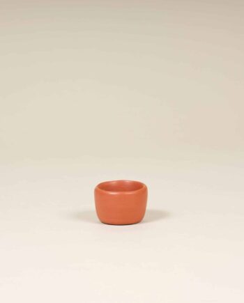 Petit pot en terre cuite, La Chamba, Colombie, ocre