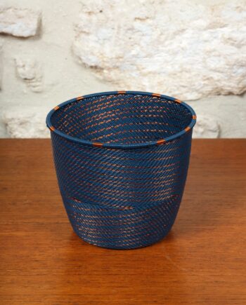 Pot, telephone wire, combo Bleuet, South Africa, d 14 cm