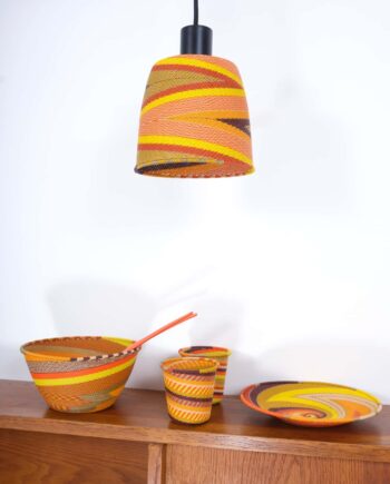 Volans pendant light, range Polychromatic, combo Tangerine