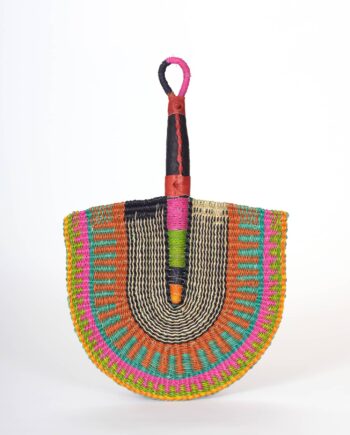 Eventail en paille du Ghana