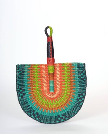 Eventail en paille du Ghana