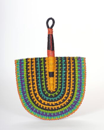 Eventail en paille du Ghana