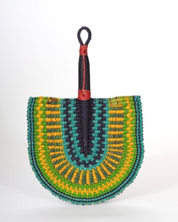 Eventail en paille du Ghana