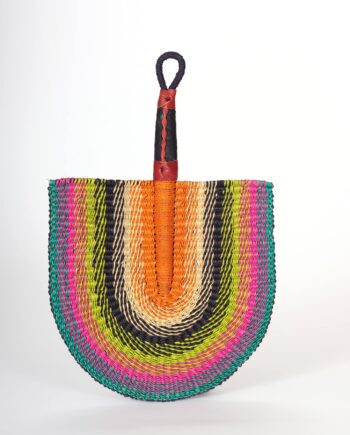 Eventail en paille du Ghana