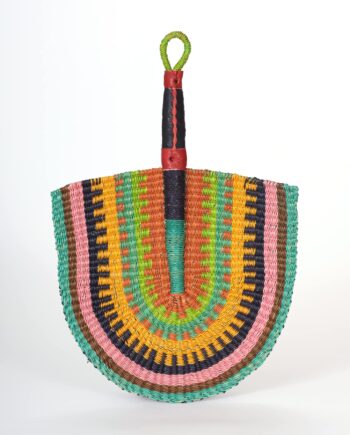 Eventail en paille du Ghana