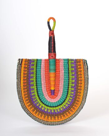 Eventail en paille du Ghana