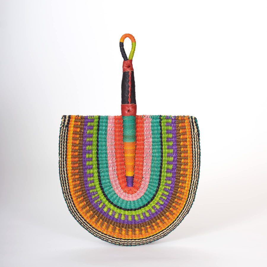 Straw fan from Ghana