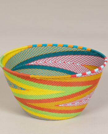 Deep bowl, telephone wire, Zoulou, Rainbow Color