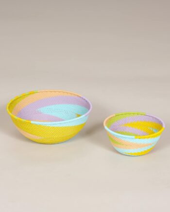 Telephone wire bowl, Zulu, Acid color