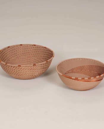 Telephone wire bowl, Zulu, Nude color